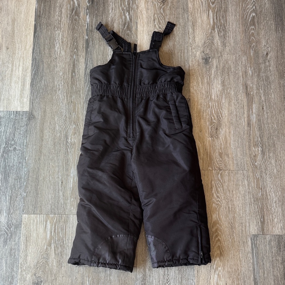 Faded Glory Black Kids Snow Overalls